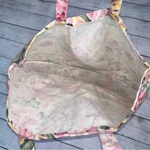 Sezane Maxi Floral Canvas Tote Bag NWOT - Picture 3 of 5